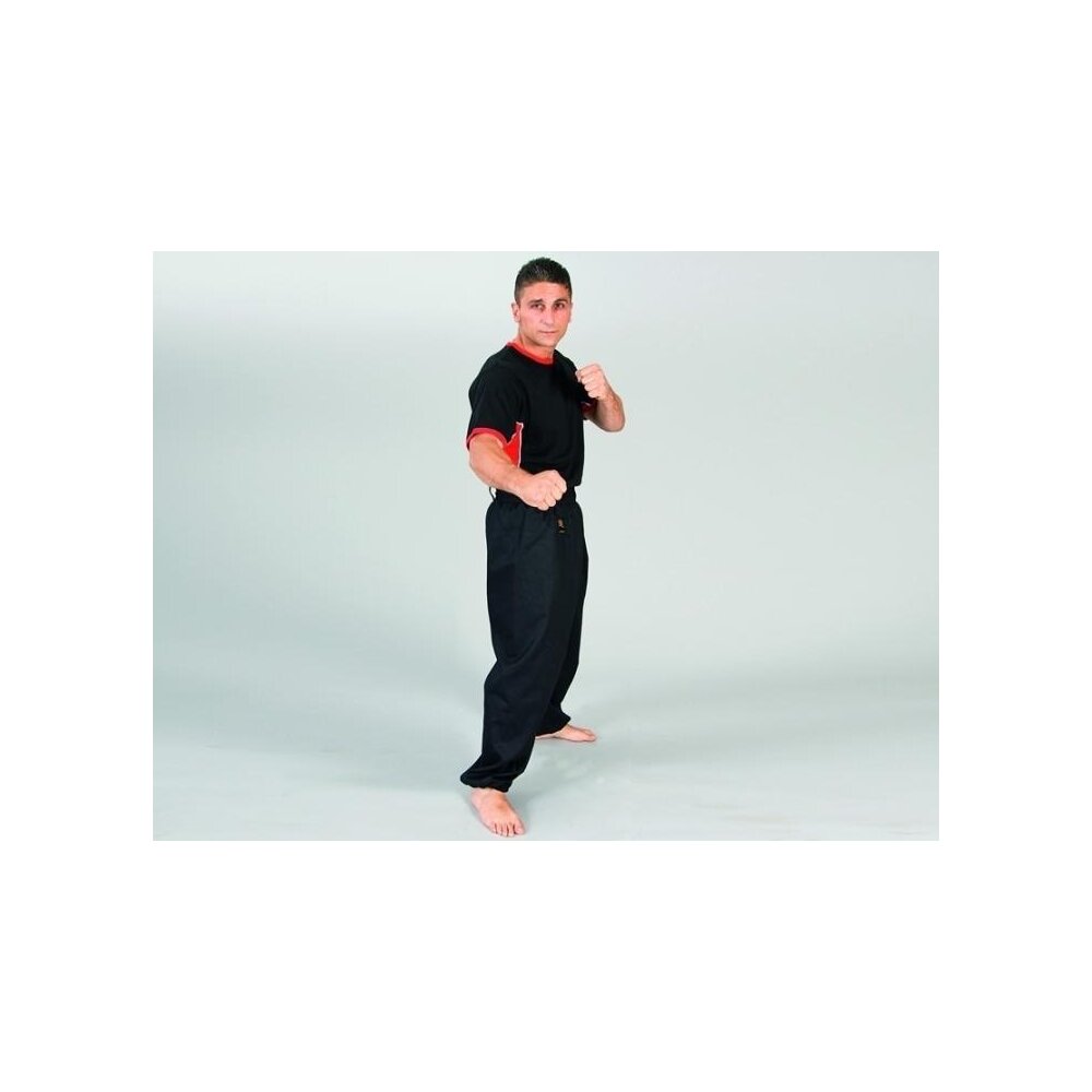Kung Fu Hose mit B&uuml;ndchen schwarz 190 (XL)