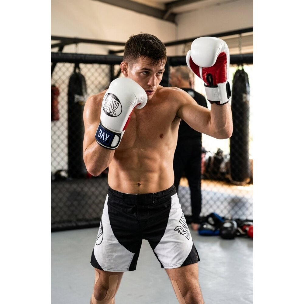 Future Boxhandschuhe weiß / rot 8 Unzen