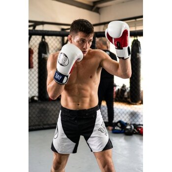 Future Boxhandschuhe weiß / rot 10 Unzen