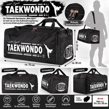 Sporttasche mein Sport TKD Taekwondo schwarz 70 cm