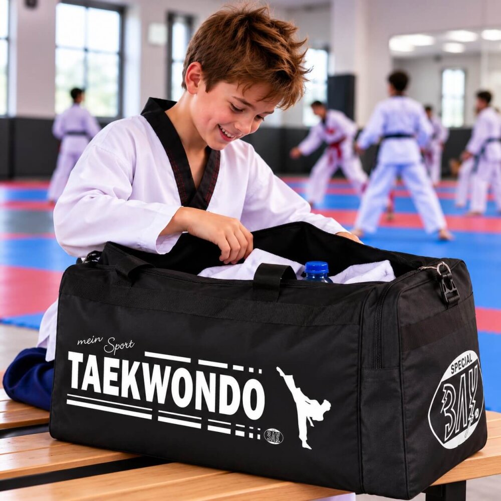 Sporttasche mein Sport TKD Taekwondo schwarz 70 cm