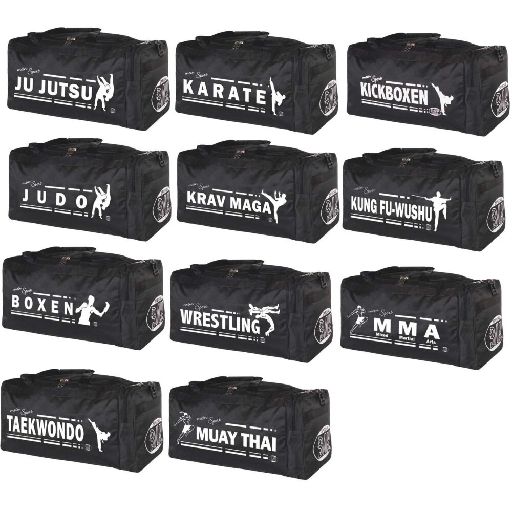 20 Jahre Jubel Angebot - Sporttasche mein Sport Muay Thai Thaiboxen schwarz 70 cm