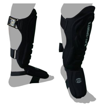 Spann- Schienbeinschutz Black Demon Style schwarz XS