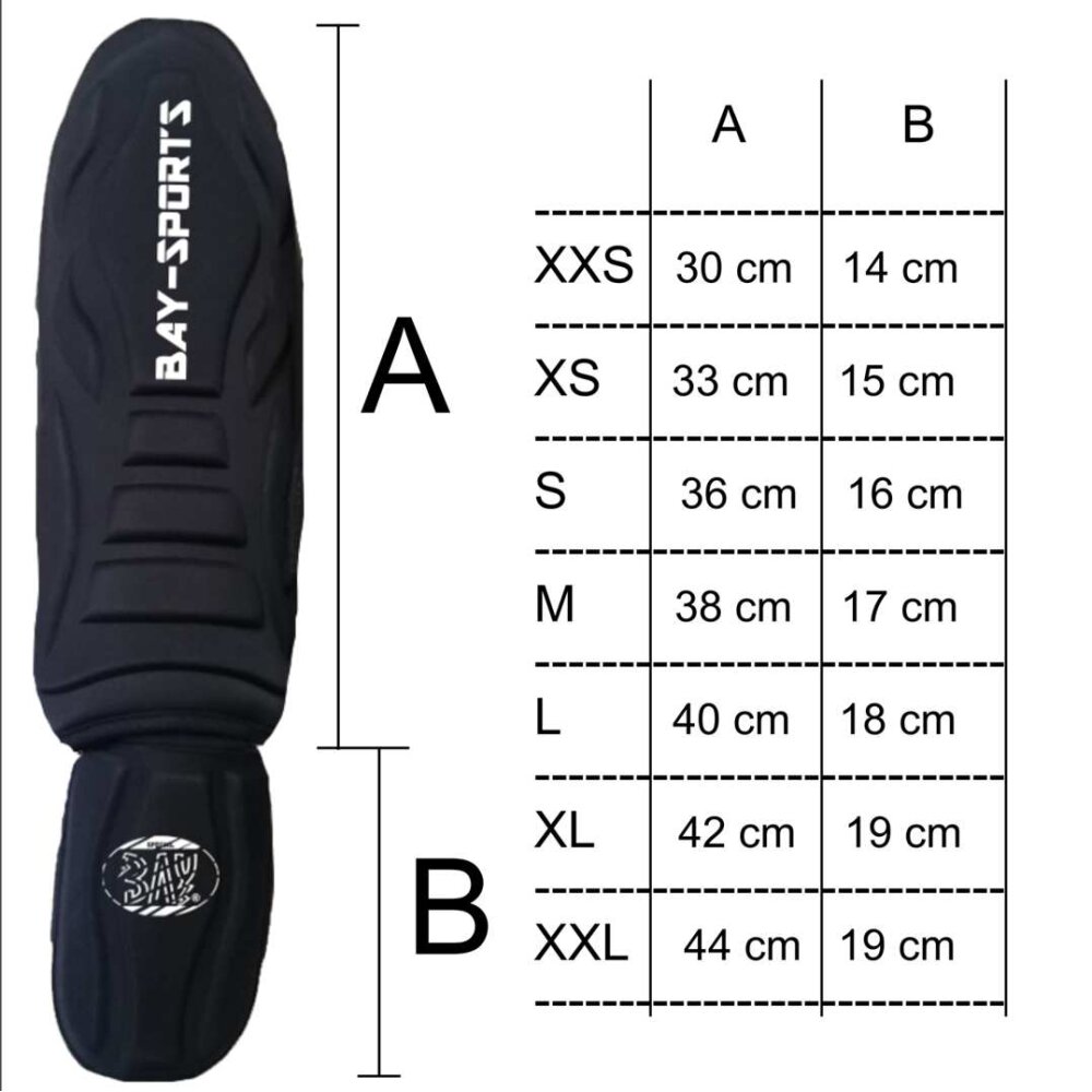 Spann- Schienbeinschutz Black Demon Style schwarz XS