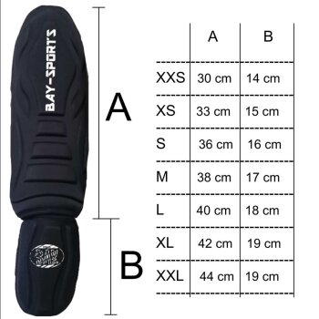 Spann- Schienbeinschutz Black Demon Style schwarz S