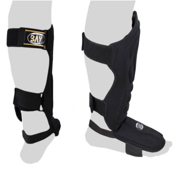 Spann- Schienbeinschutz Black Demon Style schwarz L
