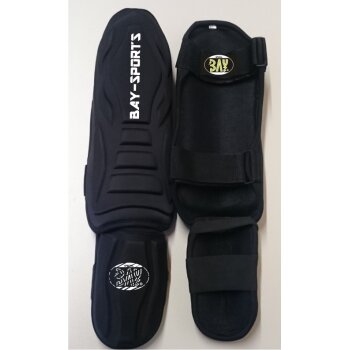 Spann- Schienbeinschutz Black Demon Style schwarz L