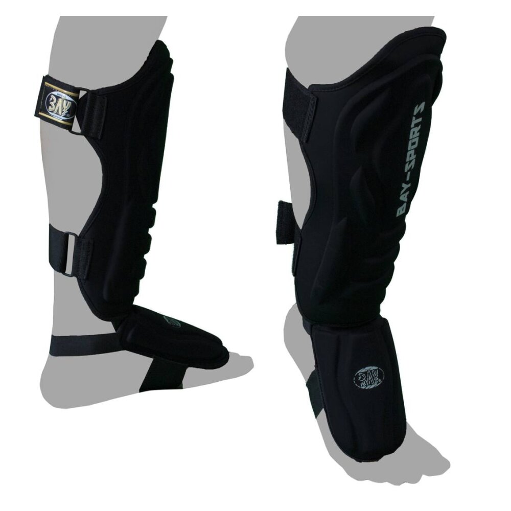 Spann- Schienbeinschutz Black Demon Style schwarz L