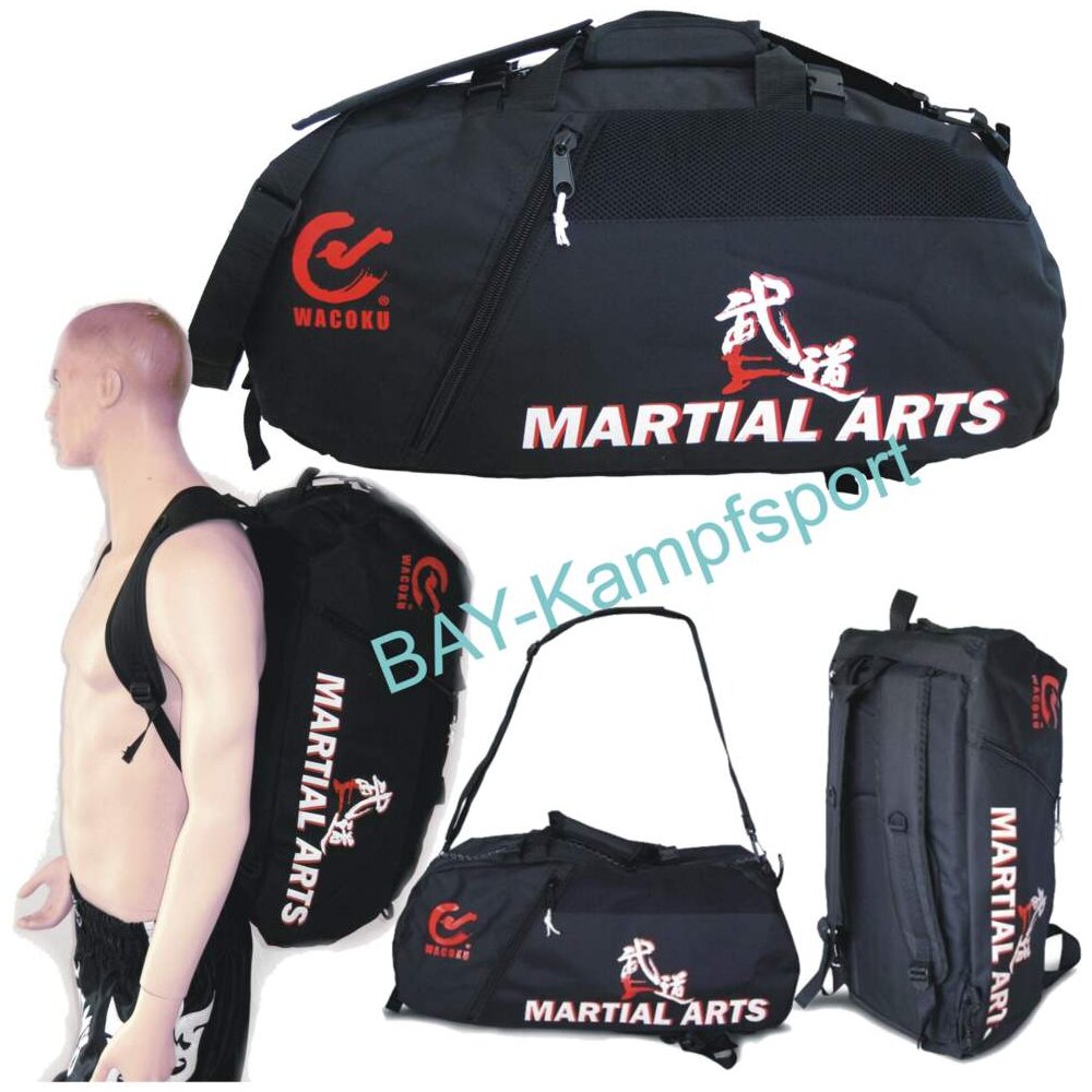 Rucksacktasche PX Sporttasche Martial Arts schwarz M 55 cm