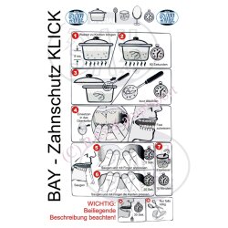 Zahnschutz 10er Set - Erwachsene transparent