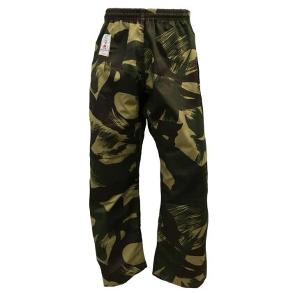 Camouflage Woodland Kickboxhose Karatehose Baumwolle 160 (S)