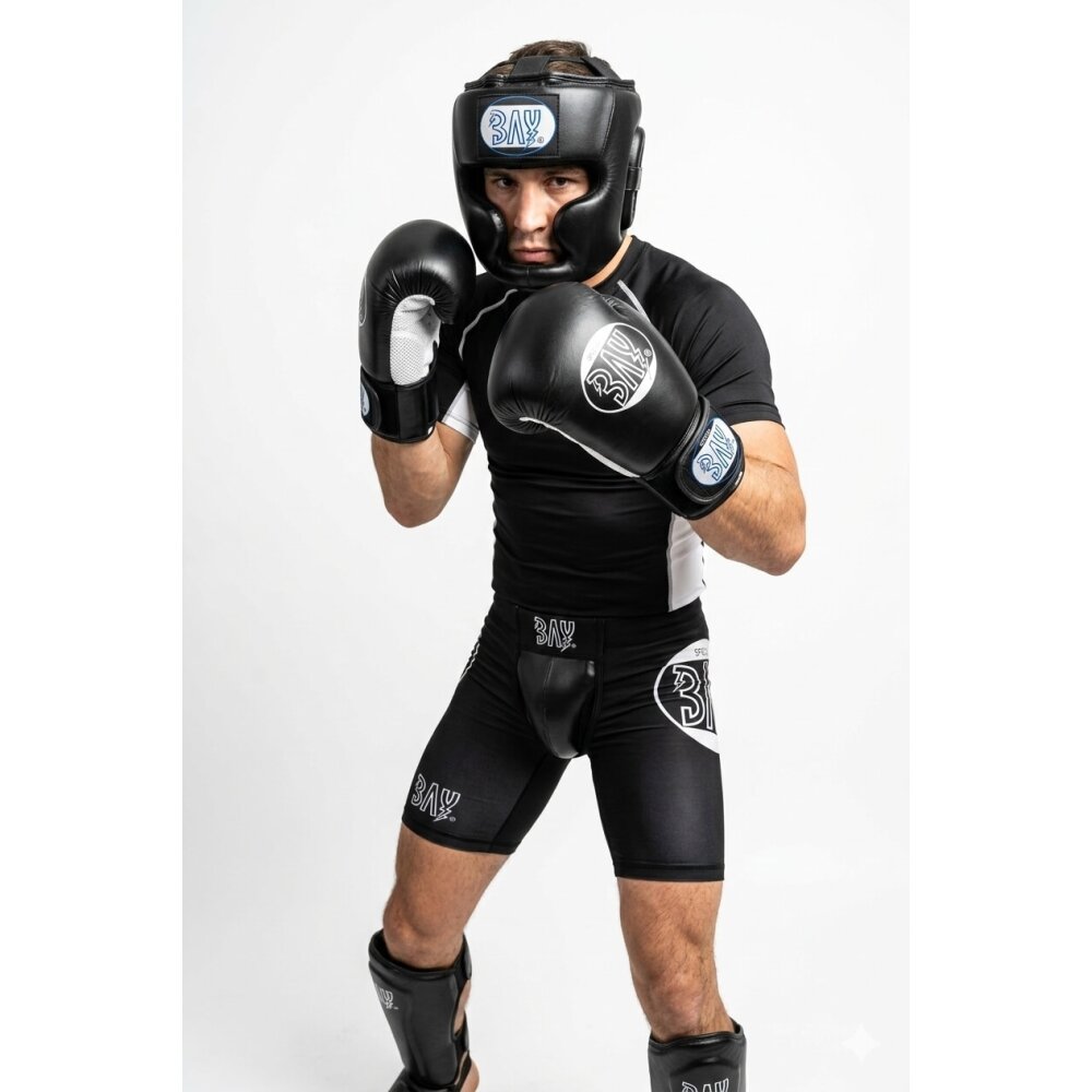 Future Boxhandschuhe Training Sparring schwarz/weiß 18 Unzen