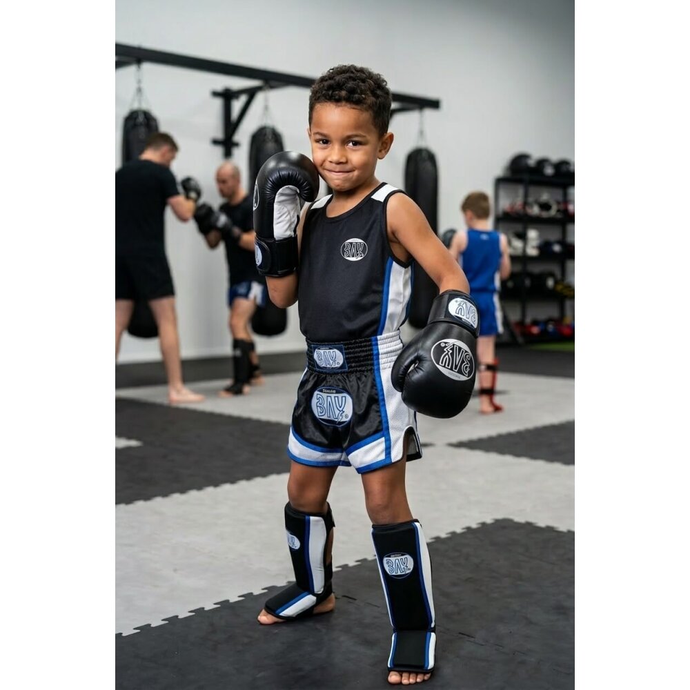 Future Boxhandschuhe Training Sparring schwarz/weiß 18 Unzen