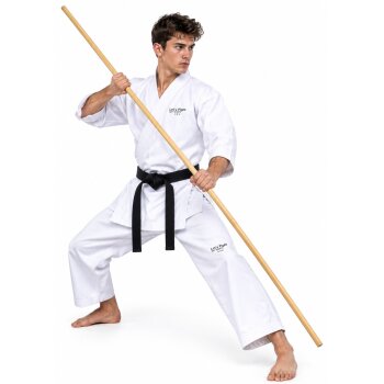Bo 182 cm Schlagstock Rattan weiß geschliffen lackiert Langstock Stab Bostab