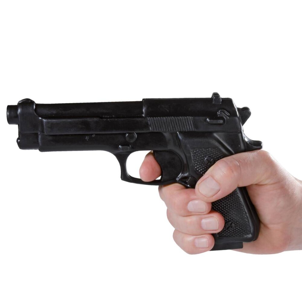 Plastikpistole realistic schwarz Trainingspistole Pistole Plastik SV