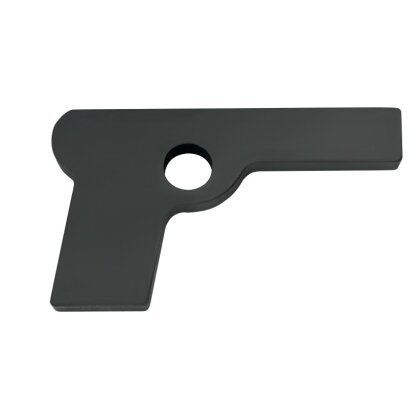 Holzpistole schwarz 20 cm Trainingspistole Shadow