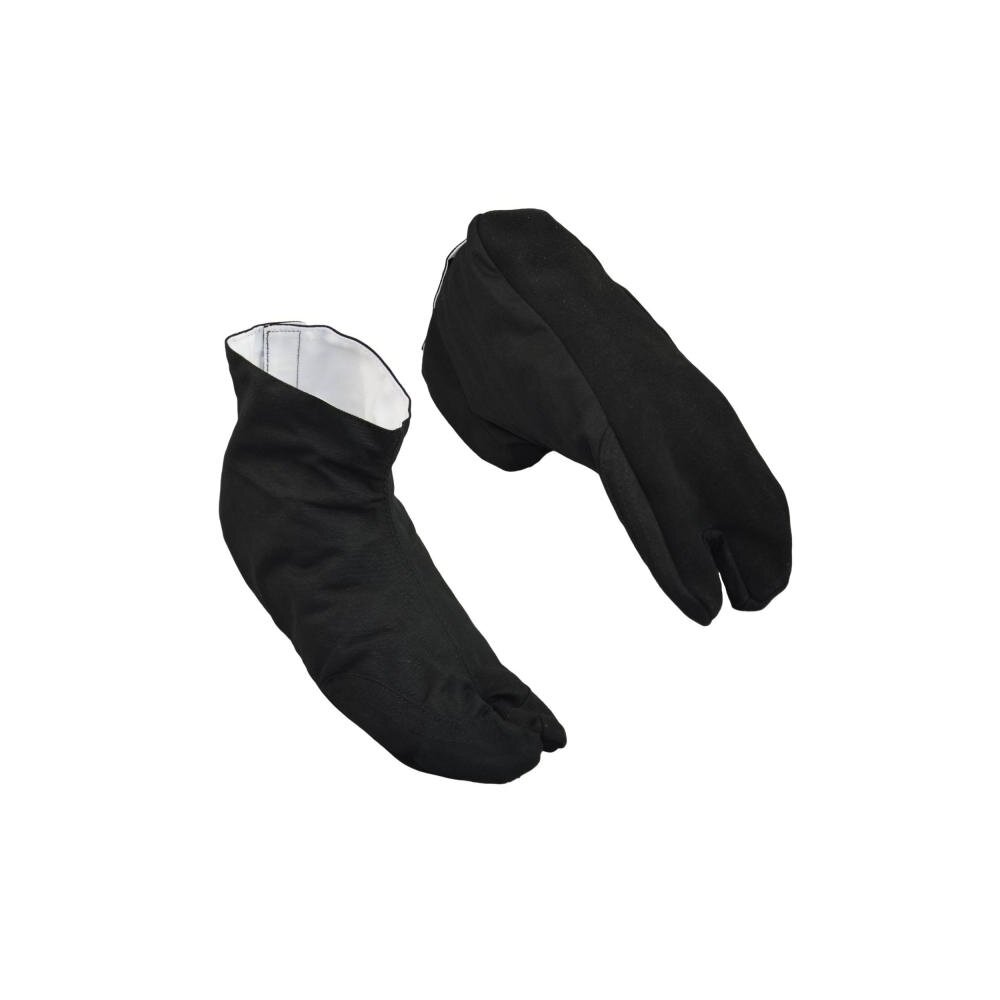 Tabi Schuhe Ninja mit LEDER Sohle schwarz XS