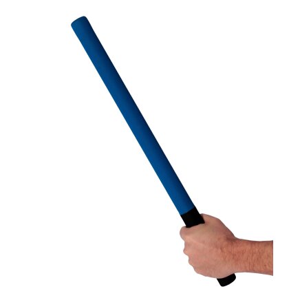 20 Jahre Jubel Angebot - Soft Schlagstock 60 cm Ø 3,5 cm Sparring mit Schaumstoff schwarz / blau