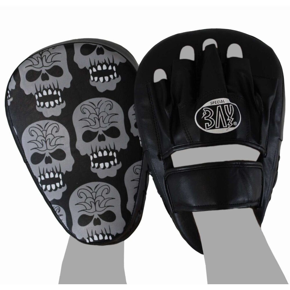 20 Jahre Jubel Angebot - PU-Ergo Totenkopf Skull Handpratzen krumm Paar