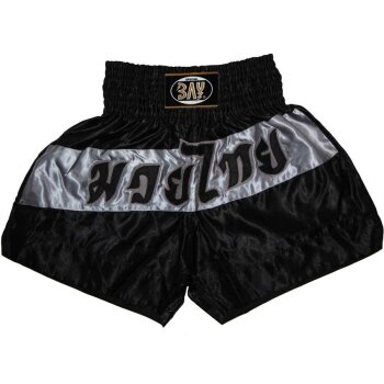 ANGEBOT des Monats - Fashion Thaiboxhose schwarz/grau M