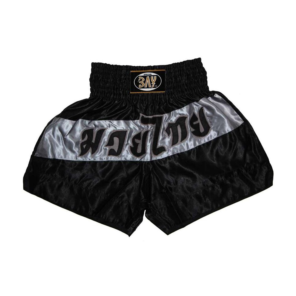 ANGEBOT des Monats - Fashion Thaiboxhose schwarz/grau M