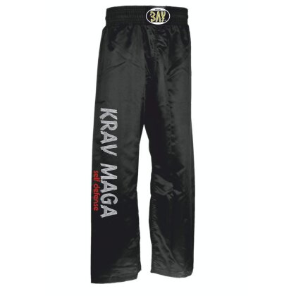 Krav Maga Hose Satin schwarz 150 (XS)