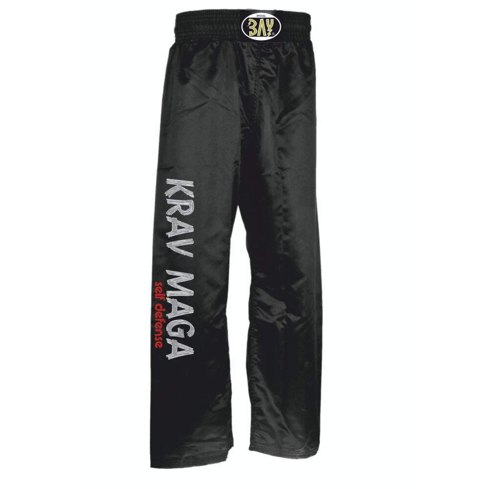 Krav Maga Hose Satin schwarz 200 (XXL)