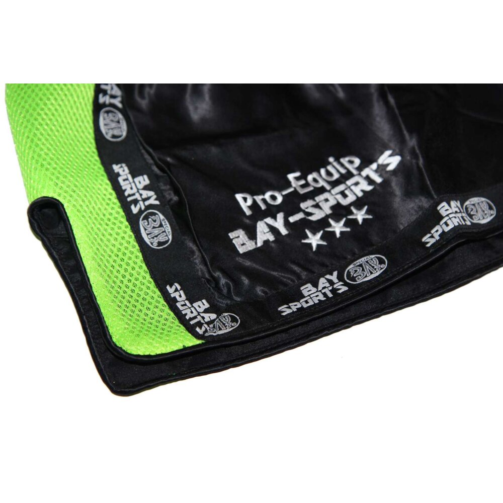 Pro-Equip Mesh Thaiboxhose XS - XXL schwarz/neon grün XXL
