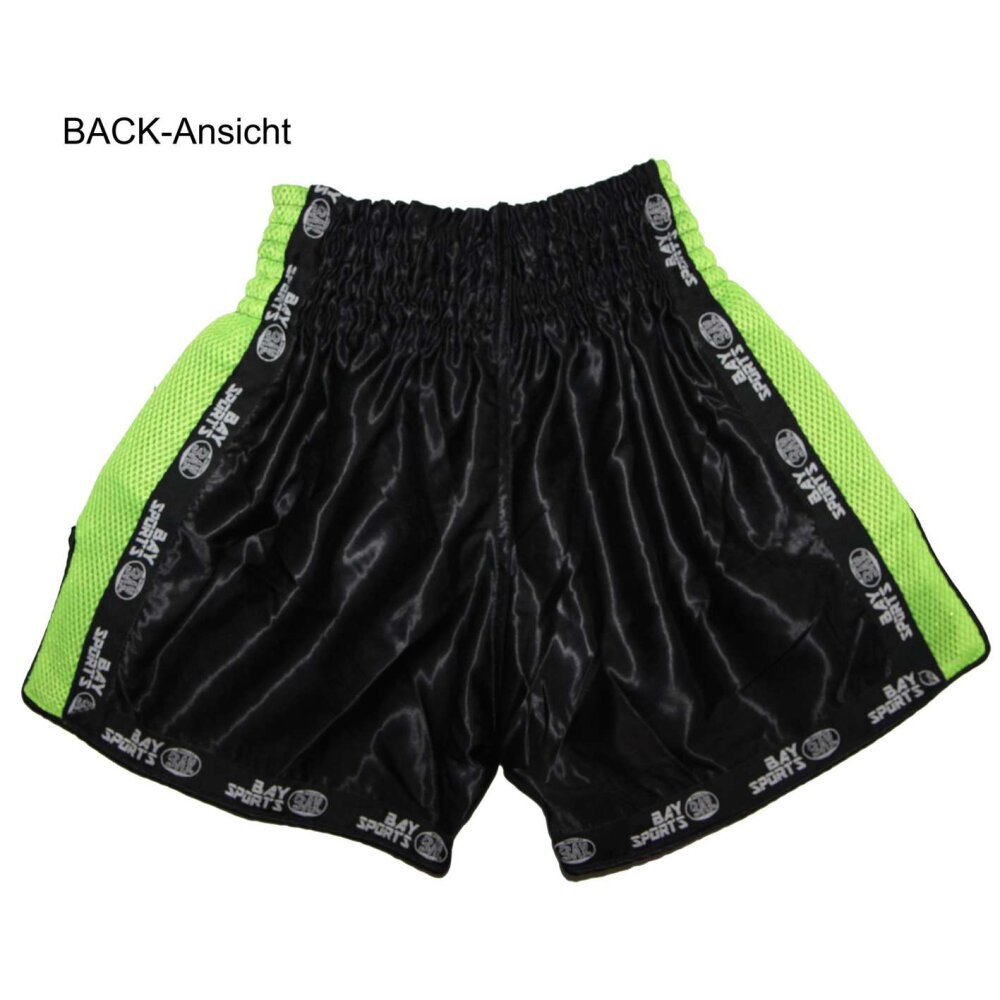 Pro-Equip Mesh Thaiboxhose XS - XXL schwarz/neon grün XXL
