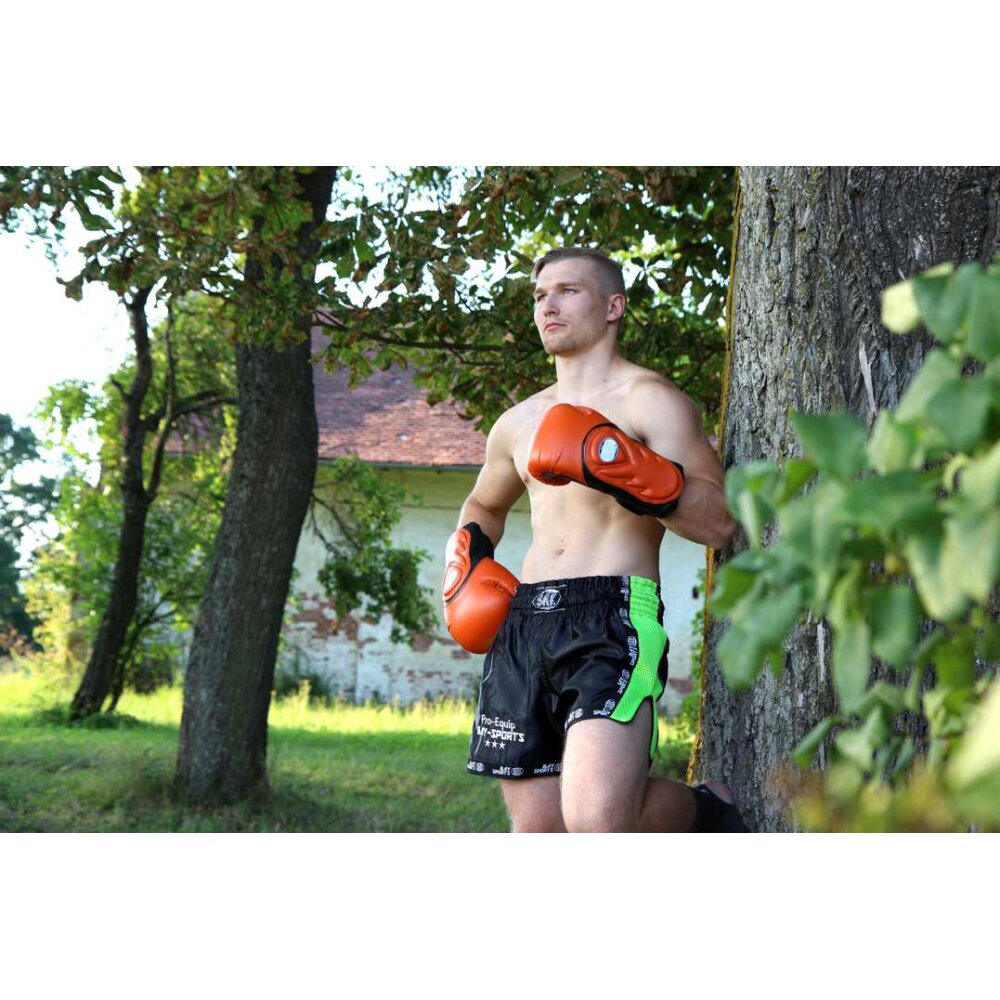 Pro-Equip Mesh Thaiboxhose XS - XXL schwarz/neon grün XXL