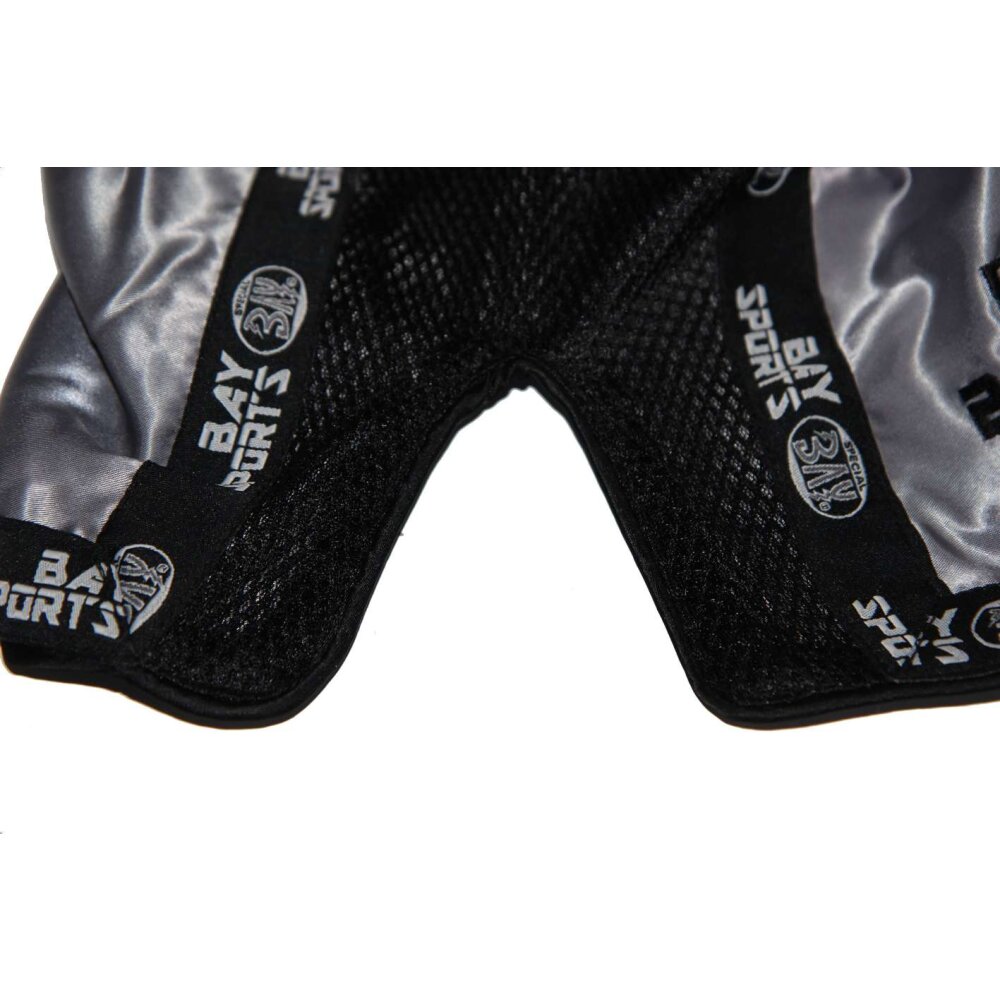 Pro-Equip Mesh Thaiboxhose XS - XXL silber grau/schwarz XS