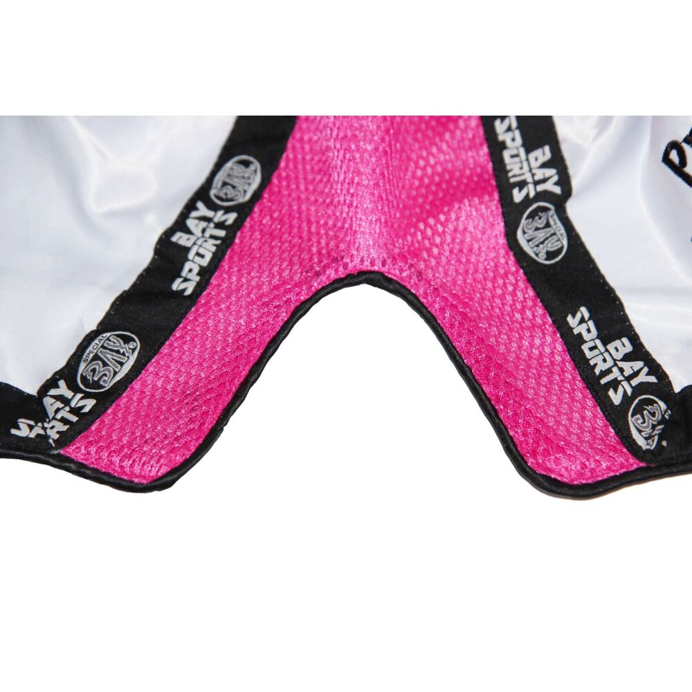 Pro-Equip Mesh Thaiboxhose XS - XXL weiß/neon pink M