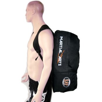 20 Jahre Jubel Angebot - Rucksacktasche Martial Arts Sporttasche schwarz/orange XL 70 cm