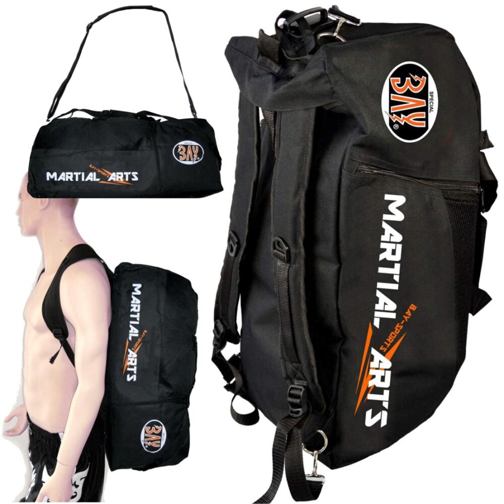 Rucksacktasche Martial Arts Sporttasche schwarz/orange Medium M  55 cm