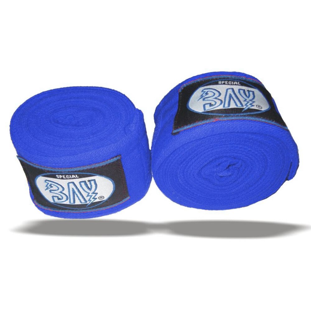 Basic Boxbandagen 2,5 m blau elastisch Farben
