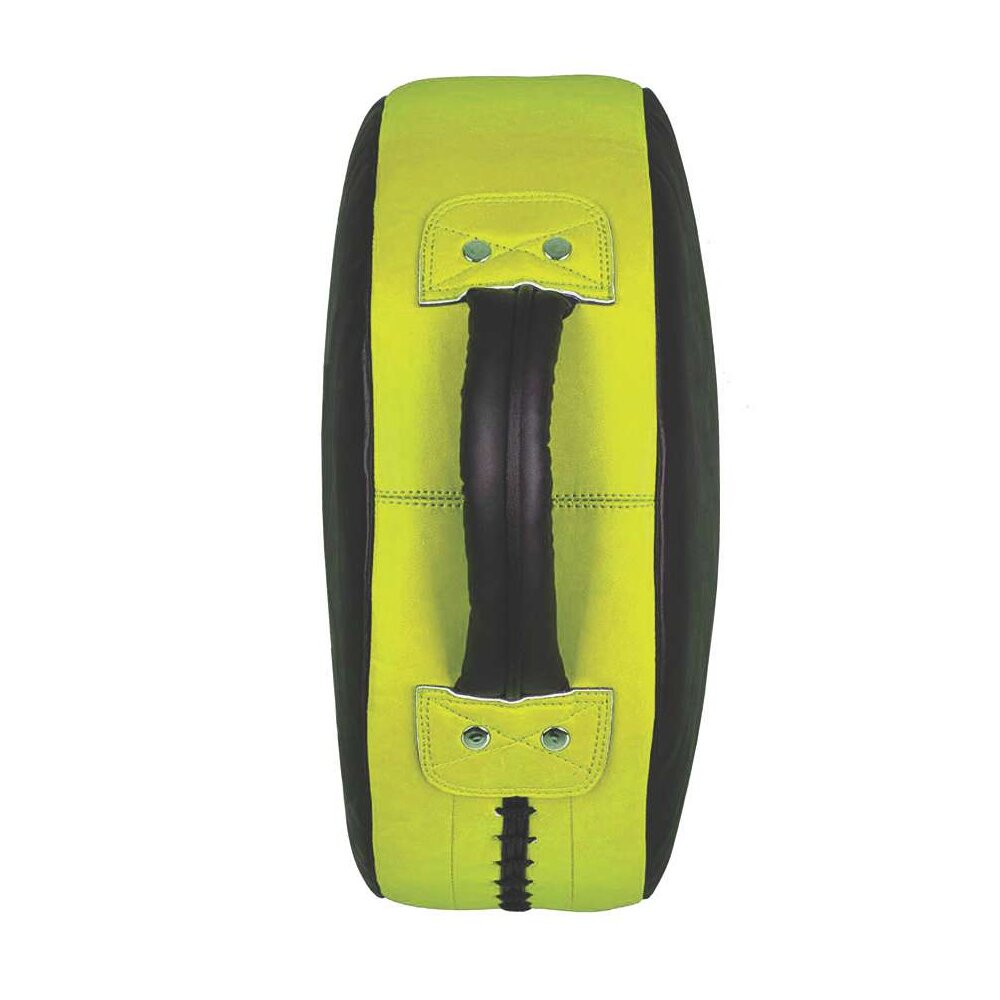 20 Jahre Jubel Angebot - UFO Schlagpolster Rund mit Griffen schwarz/gelb 45x20 cm