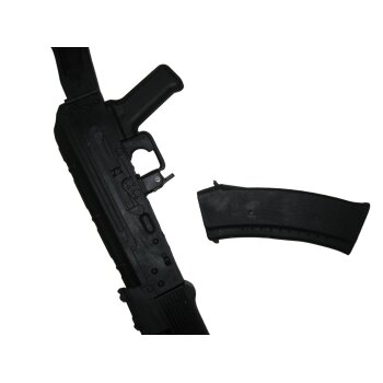 Gummigewehr MG AK74 schwarz MG AK Trainingsgewehr Gewehr Gummi 79 cm SV