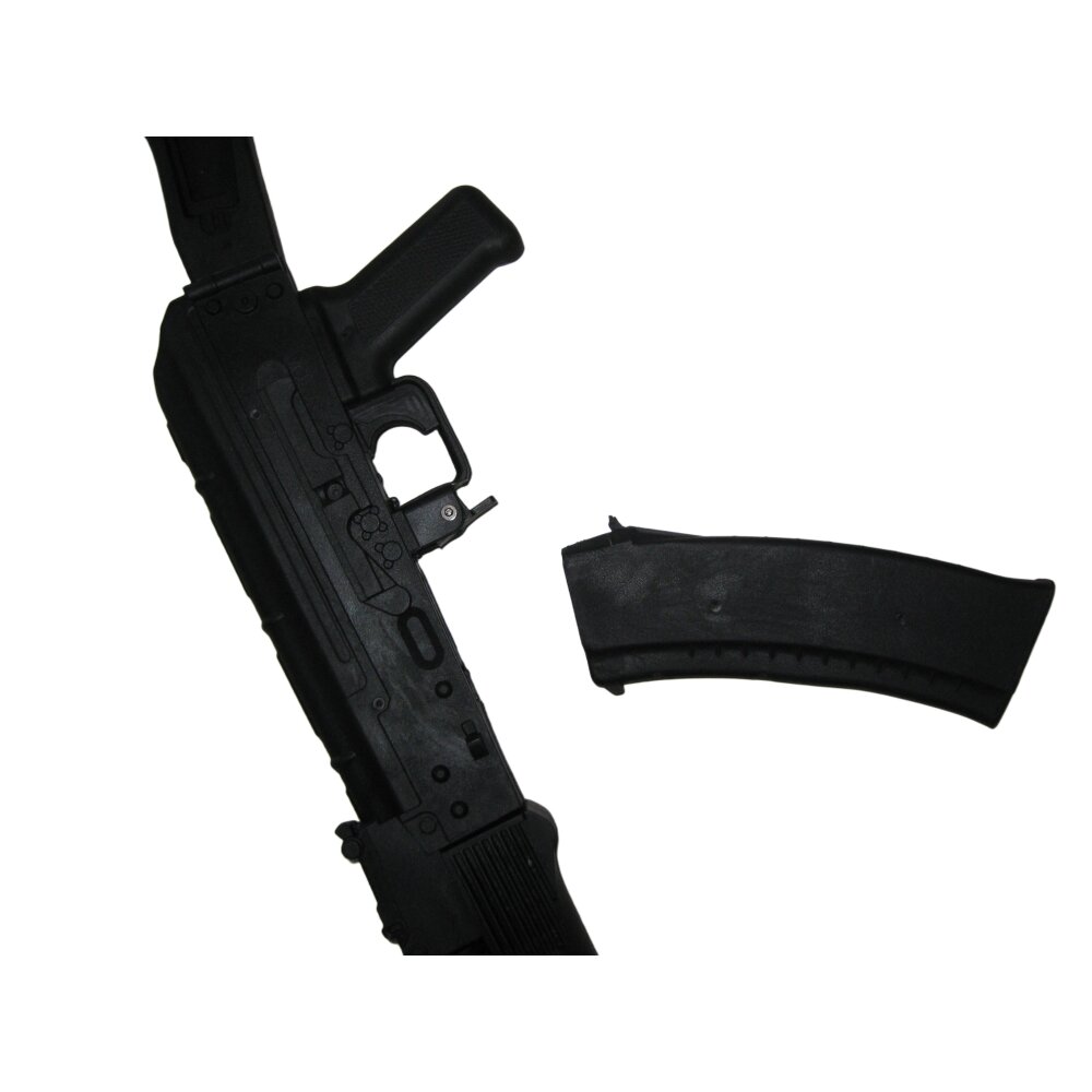 Gummigewehr MG AK74 schwarz MG AK Trainingsgewehr Gewehr Gummi 79 cm SV
