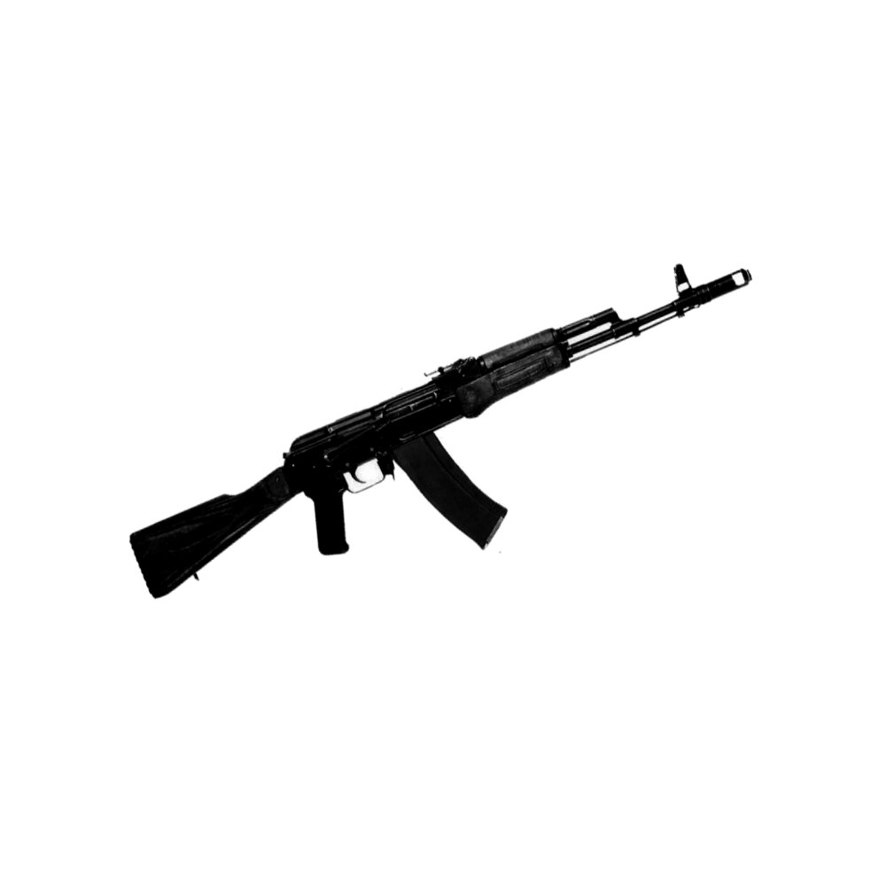 Gummigewehr MG AK74 schwarz MG AK Trainingsgewehr Gewehr Gummi 79 cm SV
