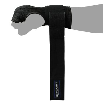 Fast & Good gepolsterte Quick Wraps Boxbandagen schwarz XL