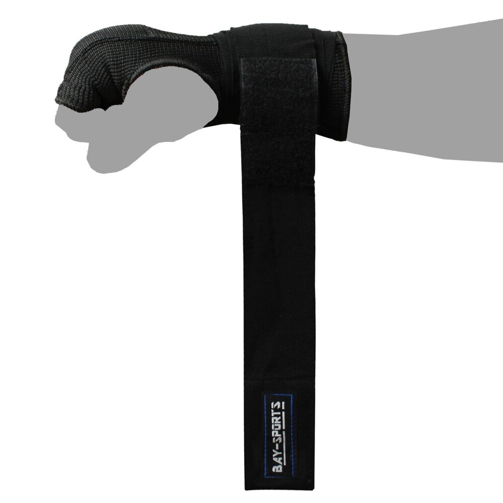 Fast & Good gepolsterte Quick Wraps Boxbandagen schwarz XL