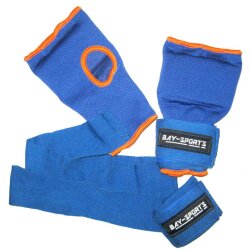 Fast &amp; Good gepolsterte Quick Wraps Boxbandagen blau/orange S - XL