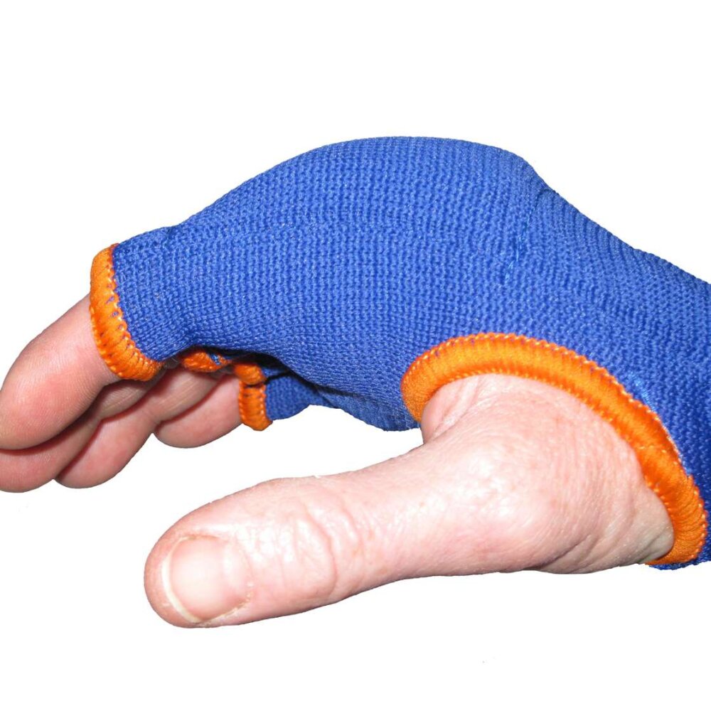 Fast & Good gepolsterte Quick Wraps Boxbandagen blau/orange S