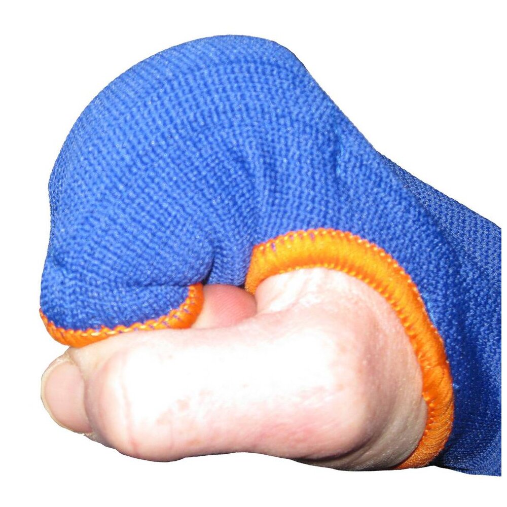 Fast & Good gepolsterte Quick Wraps Boxbandagen blau/orange S