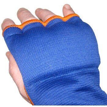 Fast & Good gepolsterte Quick Wraps Boxbandagen blau/orange L