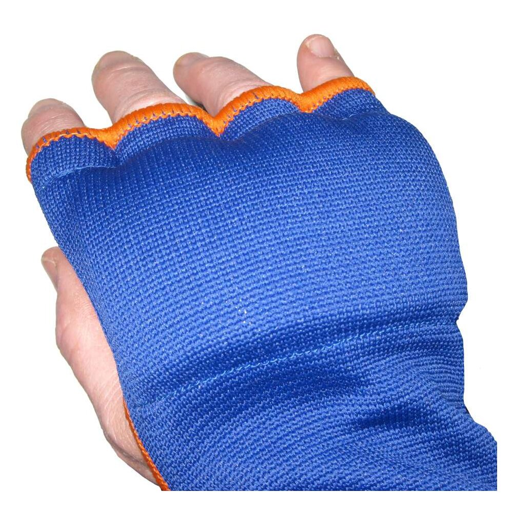 Fast & Good gepolsterte Quick Wraps Boxbandagen blau/orange L