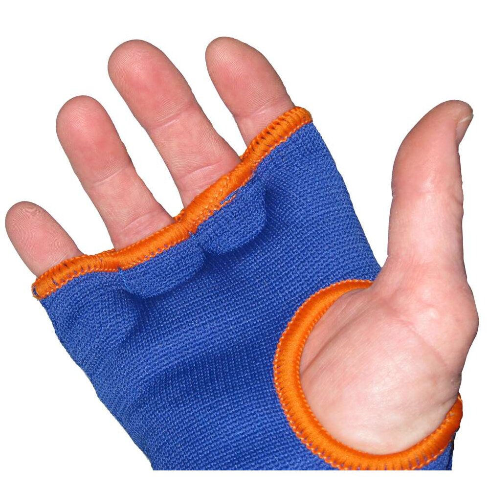 Fast & Good gepolsterte Quick Wraps Boxbandagen blau/orange L