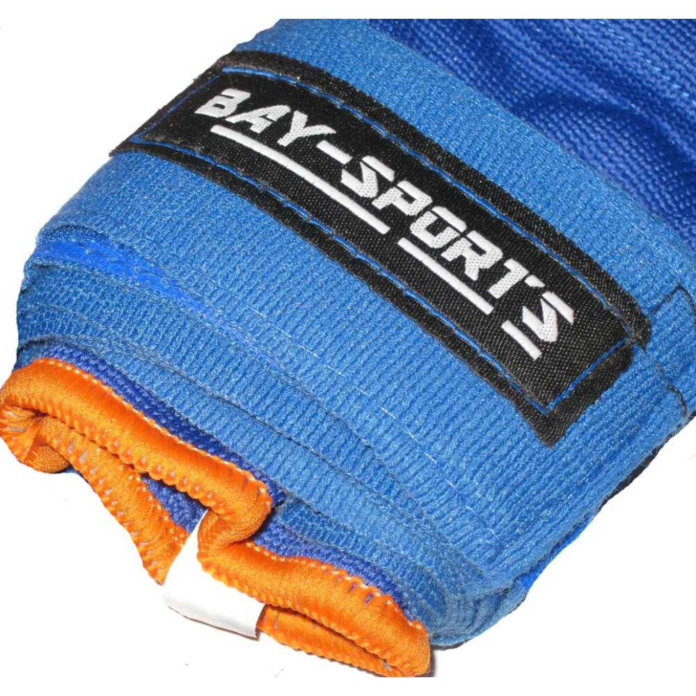 Fast & Good gepolsterte Quick Wraps Boxbandagen blau/orange XL