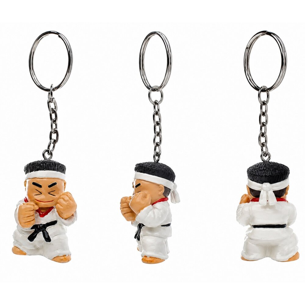 Budo Boy FELIX Karate Schlüsselanhänger 3D Kunstharz