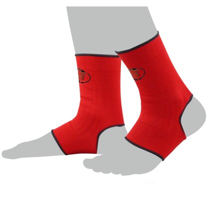 Fußbandagen Ankle S - XL rot/schwarz